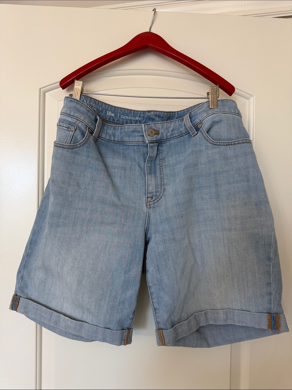 Talbots Light Blue Denim Girlfriend Shorts